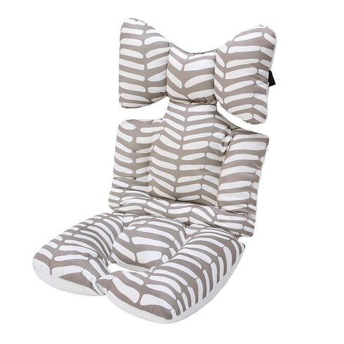 Baby Stroller Seat Liner, Toddler Cushion Pad, Soft 3D Air Mesh Cooling Seat Liners for Infant, Gray White Geometry