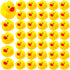 DZTIAN 51-Pieces Float & Squeak Mini Rubber Duck Baby Bath Ducky Sound ShowerToys