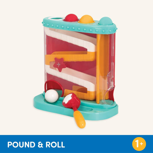 Battat Pound-a-Ball Toy - Hammer & Ball Puzzle for Babies, Fine Motor Skill Toy for 12 Months +