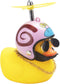 wonuu Rubber Duck Car Decorations, Cute Yellow Duck Dashboard Ornaments with Propeller (Snail-Y)