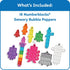 hand2mind Counting Numberblocks Sensory Bubble Poppers, Push Pop Fidget Toys, Keychains for Kids, Math Manipulatives