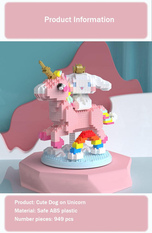 Mini Building Blocks, Micro Blocks, White Puppy 6033, 949 Pieces, Best Gifts for 15 Years Old and Up, for Adults
