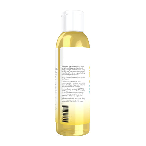 4-Ounce NOW Baby, Soothing Baby Oil, Fragrance Free, No Artificial Fragrance, Parabens, Phthalates, or Petrolatum