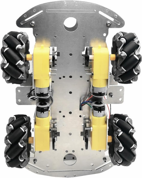 DIY Mecanum Wheel Robot Kit Parts, 4WD Omnidirectional Wheels Smart Robot Car Chassis Educational Toy