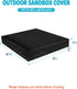 Cover,500D 50" 40" Sand Box Waterproof Sandbox Cover,Heavy Duty Outdoor Cover Fits L x W Sand Box with Lid,Wooden