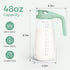 Momcozy 48OZ, 1 Count Glass Breast Milk Pitcher, Formula Breastmilk Storage Container, Heat & Cold Resistant, No Leak