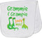 inktastic Grammie and Grampie Grandson Dinosaur Baby Burp Cloth White 453f8
