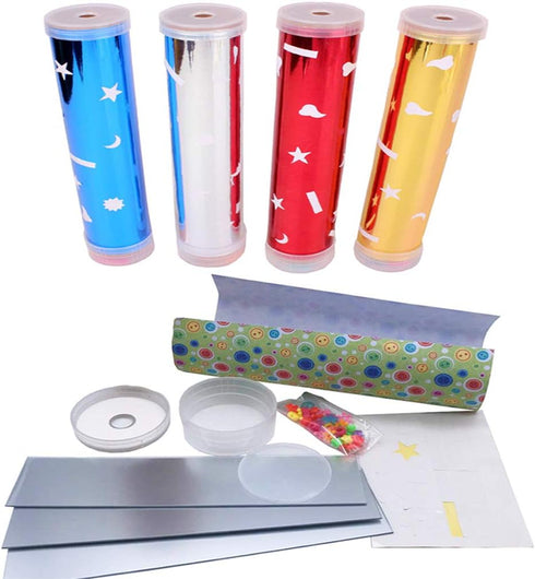Kbraveo 3 Sets DIY Kaleidoscope Making Kit for Gifts, Party Favors, Educational Science Developmental Toy