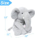 13" Gray Elephant Stuffed Animal - Plush Toy for Boys, Girls, Kids, Baby Shower, Bedtime, Birthday Gift