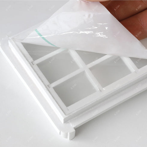 1/12 2pcs iLAND Scale Accessories of Dollhouse Windows White Solid Wood DIY Dollhouse Building Supplies Complete