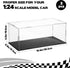 Hlimior 3 1: 24 PCS Acrylic Model Car Display Case Scale Clear Display Boxes with Plastic Base Diecast Model Car
