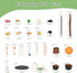 Set, Set 3+ Kids Camping Toy Pretend Play Cooking with Spray Stove, Food Toys, Tableware, Outdoor Toddler Campfire Toys