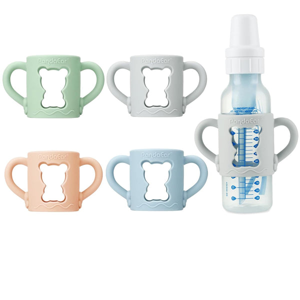 PandaEar 4 Pack Silicone Baby Bottle Handles Compatible with Dr Brown 8