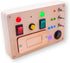 LED Light Switch Busy Board Montessori Toy - Kids Wooden Control Panel Activity Sensory Board for Toddlers 1 2 3 Year