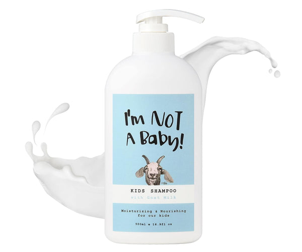 I'm NOT A Baby! Kids Shampoo, 16.9 Fl Oz, Goat Milk, Dermatologist
