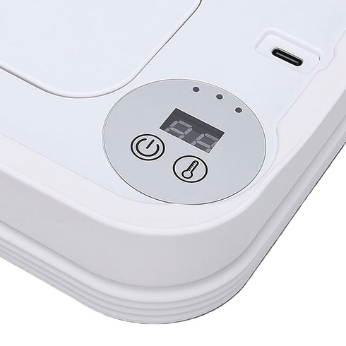 Pssopp Foldable Baby Wipe Warmer, Large Capacity Smart Temperature Control Foldable Wipe Dispenser for Nighttime
