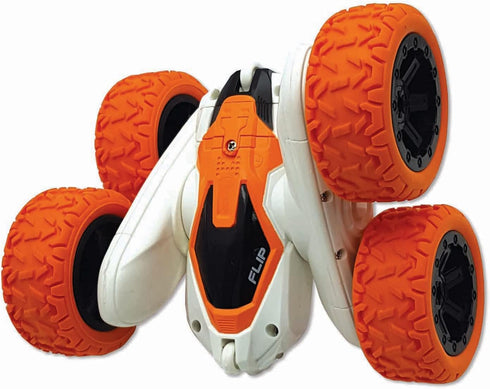 Lexibook Crosslander Luminous Terrain Car: Wrist Remote, Rechargeable Electronic Action Kit, White/Orange Color