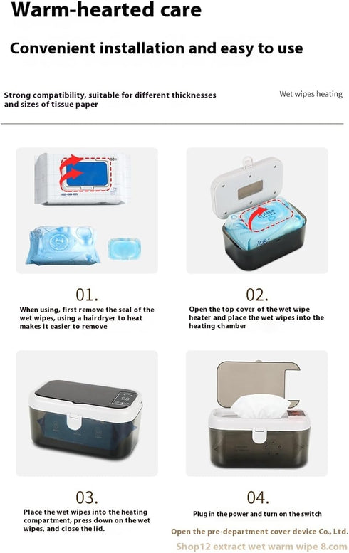 SPONGL Baby Friendly Wipe Warmer Comfortable Wet Towels Elegant Towel Warmers Baby Wipes Heater Quick Heating Wets