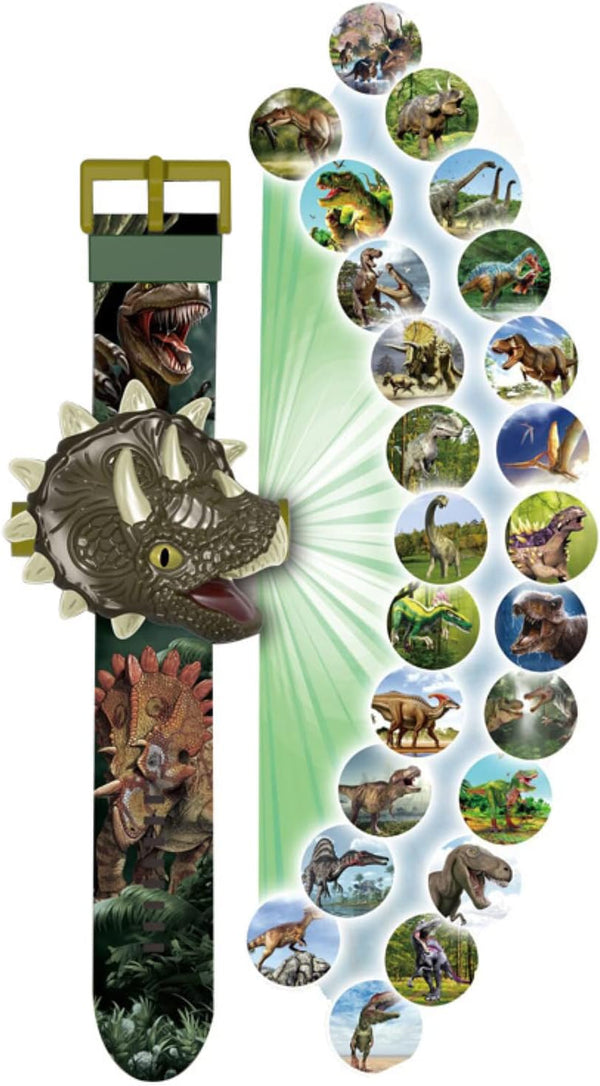 Dinosaur Watch Flashlight Projector Toys, Educational Animal Pattern Torch Gift