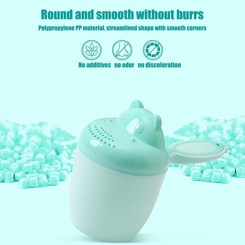 Generic Tiny Tot Bath Rinse Cup - Child Shampoo Pourer, Cartoon Water Bucket for Hair Washing, Gentle Shower Accessory