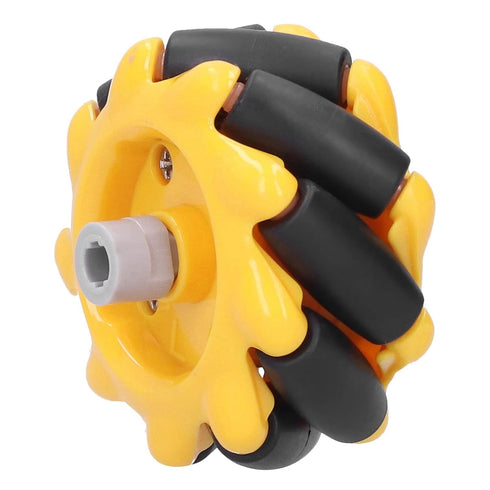 Mecanum Wheel 48mm Omni Directional Electric Motors Parts for Smart Robot Car Accessories DIY Components, 2 Pairs.