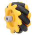 Mecanum Wheel 48mm Omni Directional Electric Motors Parts for Smart Robot Car Accessories DIY Components, 2 Pairs.