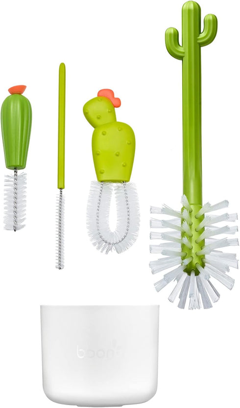 Boon Countertop Baby Bottle Drying Rack Bundle - Rack, Cleaning Brushes, and Drying Rack Accessory