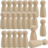 30 PCS 3.5 Inch Wooden Peg Dolls, Unfinished Wood Angel Girl Shape Figures for DIY Craft, Wedding, Cake Toppers