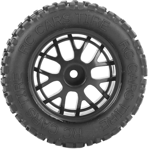 RC Tires, Replacement Plastic Frames 4Pcs Universal RC Wheel, Strong Cushioning Excellent Grip for Car Models
