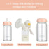 8oz (2 COMI Wide Neck Glass Breastmilk Collection n Storage Bottle, with Screw Ring Sealing Disk; Re-markable Sealing