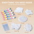 5 8+ Summer Klever Kits JOVA Stepping Stones Painting Kit for Kids - Paint Garden Stones, Ceramic Garden Decor, Unicorn