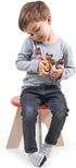 Humming Set 3+ Tender Leaf Toys - Bird Doll Family - Multicultural Wooden Dolls House Family with Flexible Arms