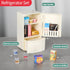 Set,Fridge Set TAKIHON Dollhouse Furniture, Kitchen & Bathroom Toy Washing Machine for Kids,Dollhouse Miniature