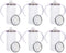 6 Pack Sublimation Blanks Sippy Cup Baby Bottle with Handles Straight Stainless