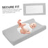 LIFKOME 2-Pack Washable Baby Changing Pad Covers Removable Soft Cotton Sheets for Diaper Changing Table Stretchy Fit