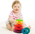 (1 PCS) Spinning Stacking Toys, ABS Plastic Rainbow Design, Educational Interactive Learning Stack Toys for Boys and
