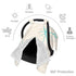 Hcpwzrf Space Age Turquoise s Baby Car Seat Cover & Nursing Cover - Breathable Stretch Multi-Use Cover