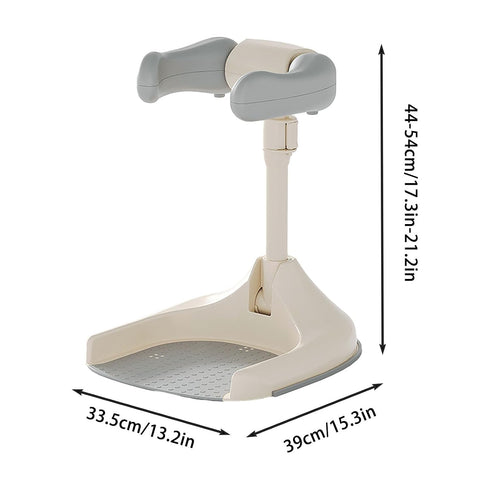 Generic 6-36 40x34x13cm) Baby Bath Stand Adjustable Height Foldable Support Plastic Bathing Rack for Infants Toddlers
