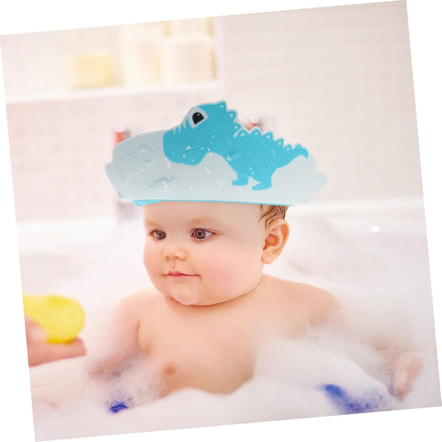 Kids Shampoo Ear Protection Cap - Adjustable Shower Visor Hat for Bathing, Toddler Bathing Cap, Sun Visor