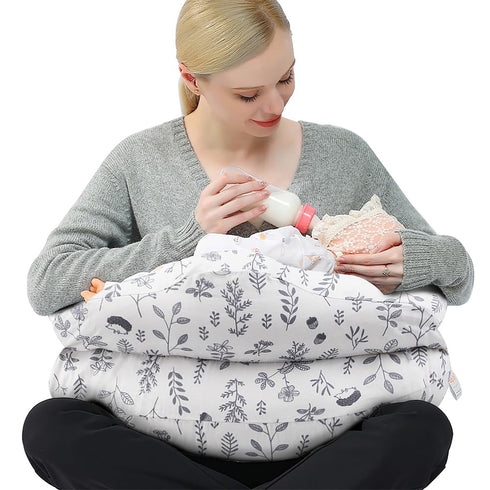 Chilling Home Nursing Pillow Adjustable, Pillow for Breast Feeding Bottle Feeding, Large