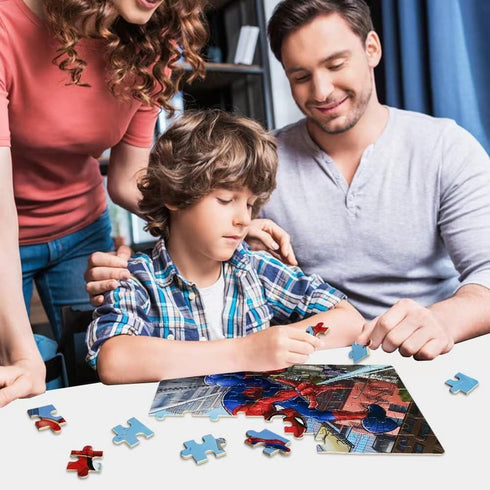 NEILDEN 60 Piece Jigsaw Puzzles for Kids Ages 4-8 - Educational Toy Puzzles for Children in Tin Box
