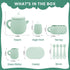 Set, Set 15 Set 3-6, MCGMITT Silicone Tea Tea Party for Little Girls Boys, Pcs BPA Free Dishwasher Safe Pretend Tea