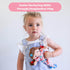 10-inch Velboa Tiger Tribe Matilda Rag Doll Brown Hair Soft Fabric Flower Dress Ideal Newborn Toddler Cuddly Toy Safe