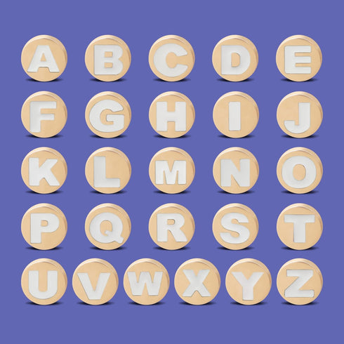 26 Pack Bling Gold Letter Decoration Charms, Alphabet ABC-Z Characters for DIY Projects for Teens and Adults