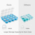 12 2.5oz Samuelworld Baby Food Storage Container, Portions x - BPA Free Silicone Freezer Tray with Clip-On Lid