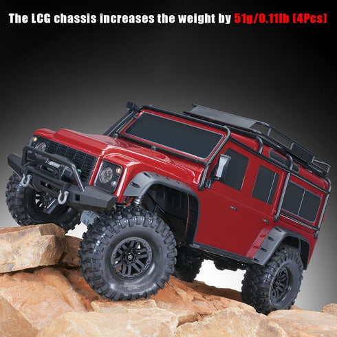 GLOBACT 12mm Brass Weights, Extended Wheel Hex Hubs, 51g Counterweight for 1/10 Trx4 Trx6 Axial