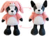 French Bulldog Stuffed Animal in Pink Bunny Costume - Adorable Plush Bull Dog Plush Toy for Kids, 13 Inch
