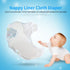Huhushop 10PCS 6 Reusable Nappy Liners Washable Layers Soft Incontinence Cloth Diaper Insert Liner Nappy Pad Baby