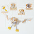 52TOYS BB-41 2/8.86inch 2 1 15 BEASTBOX WHITENOISE Owl Deformation Toys Action Figure, in Collectible Deformation Boy
