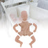 Reborn Doll Kit, 19 Inch Simulation Baby Dolls Accessories, Unpainted Baby Doll Mold with Limbs, Head, Body